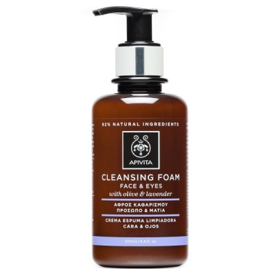 APIVITA CLEANSING FOAM WITH OLIVE & LAVENDER 200ml